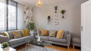 Fernseher, Kamin, DVD-Player