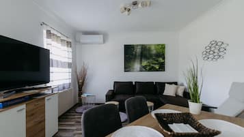 Fernseher, Kamin