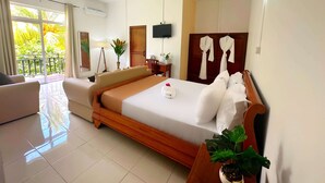 Junior Double Room, Balcony, Garden View | In-room safe, laptop workspace, blackout drapes - KOA Hotel (Riambel)