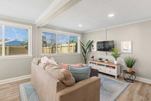 Smart TV, offices - Seaside Sammie: Game Room, Fire Pit, Walk to Beach (St. Augustine)