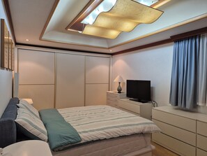 3 soverom, strykejern/-brett, wi-fi og sengetøy