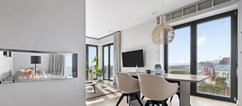 Oceanview Suite - Sea View, 2 Bedrooms, Washer-Dryer, Ethanol Fireplace