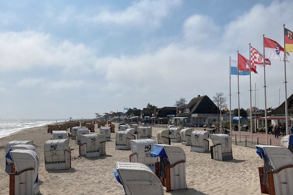 Vlak bij het strand