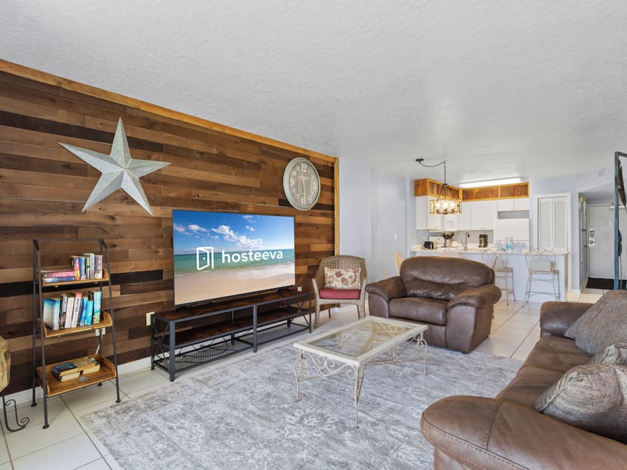 Signature Condo, 2 Bedrooms, Non Smoking, Beachfront | Living room | 42-inch Smart TV with digital channels