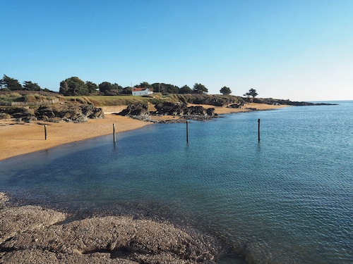 Flatwith garden 300m from the beach, for 4