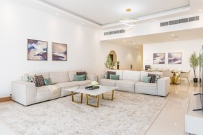 TV - Sea Views 4BR + Maids Room Villa with Private Pool, Kid's Pool, BBQ Facility (Fujairah)