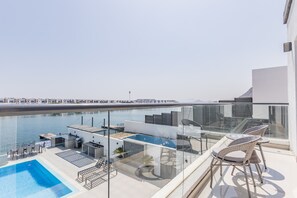 Pool - Sea Views 4BR + Maids Room Villa with Private Pool, Kid's Pool, BBQ Facility (Fujairah)