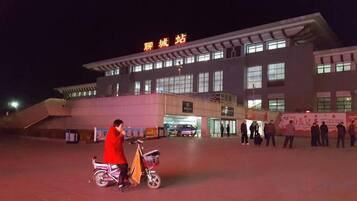 A building with a sign that reads 'Airport' in large letters.