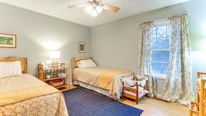 House (2 Bedrooms) | Interior - Forest Views, Deck & Fireplace: Fort Valley Escape (Fort Valley)