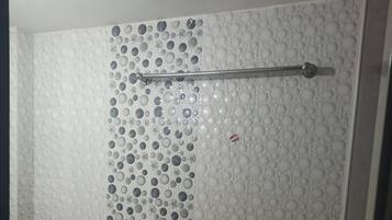 Basic Shared Dormitory | Bathroom | Shower, free toiletries, slippers, towels