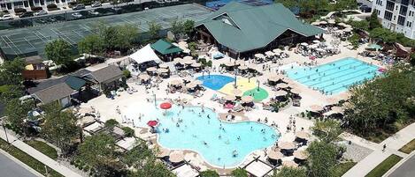 Indoor pool, a heated pool