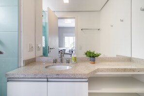 Shower, hair dryer