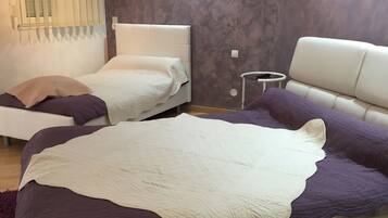 5 chambres, fer et planche Ă repasser, Wi-Fi, draps fournis