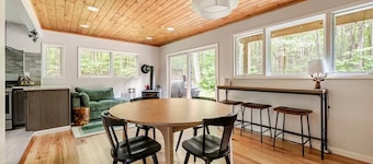 Modern, Serene Cabin with Outdoor Fireplace in Kerhonkson