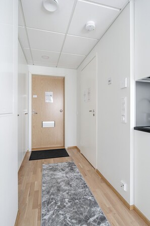 Basic Apartment, Courtyard View | Soundproofing, iron/ironing board, wheelchair access - Modern 1BR Apartment in Kaleva (Tampere)