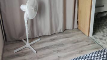 1 bedroom, iron/ironing board, travel crib
