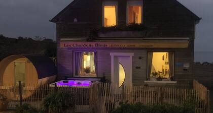 GĂźte Les Chardons Bleus . Vue mer /espace bien ĂȘtre