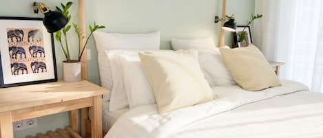 2 chambres, fer et planche Ă repasser, Wi-Fi, draps fournis