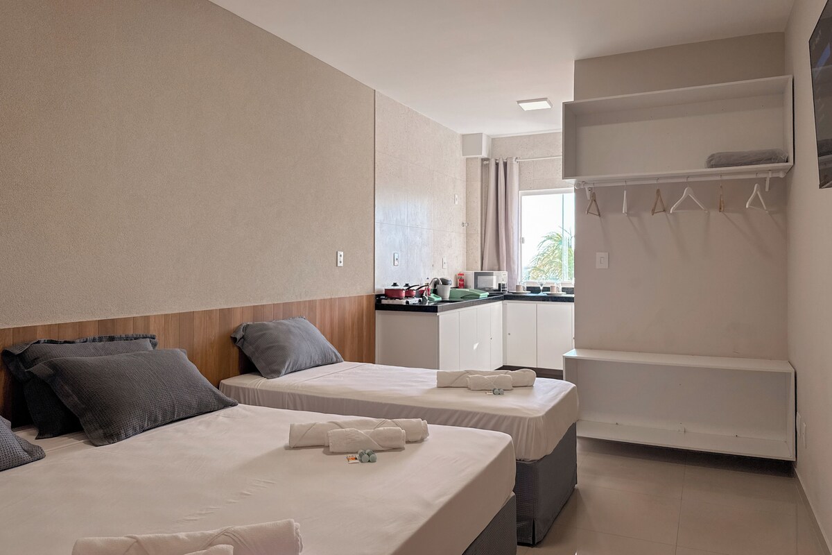 Luxury Triple Room, Sea View | Laptop workspace, WiFi (free), bed sheets