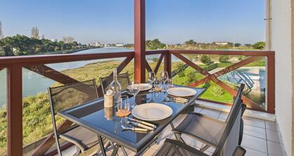 Appartement pour 3 - balcon - piscine chauffée