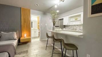 Desk, iron/ironing board, travel cot, free WiFi