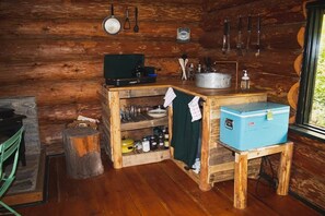 Interior - Off-Grid WoodLog Cabin (Blaeberry)