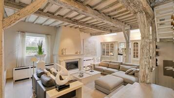 Télévision, cheminée, chaßne hi-fi, espaces bureaux