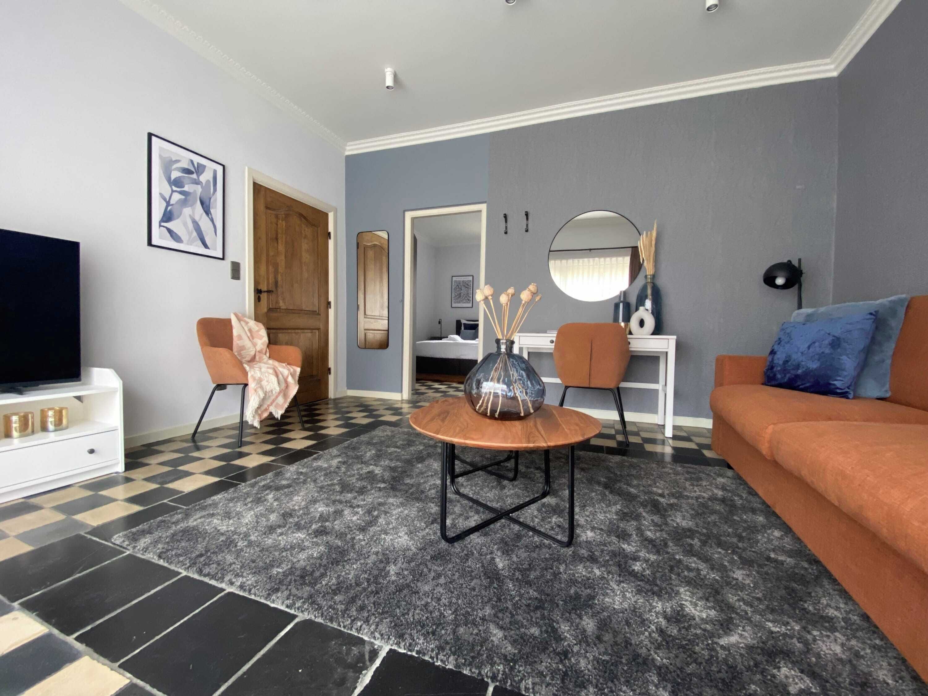 2 slaapkamers, een bureau, wifi, beddengoed