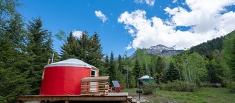 Off-Grid Red Yurt