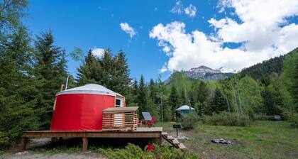 Off-Grid Red Yurt
