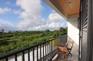 Uitzicht vanaf balkon