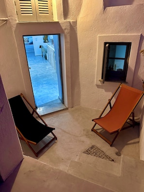 Interior - On Santorini, in the center of the island at Messaria a typical Cycladic house (Fira)