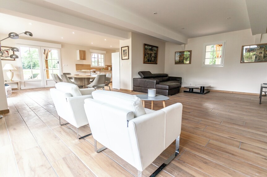 Grande Maison De 2 Appartements Dans Domaine Forestier Au Bord Du Lac - Landes