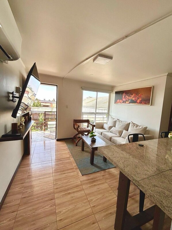 Comfort Apartment | Living area - Departamentos Recreo (Rancagua)