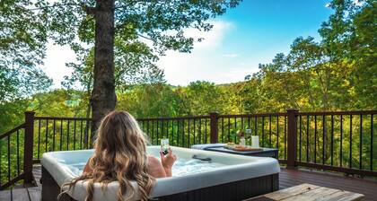 Warm & Welcoming 4BR Cabin w/ Hot Tub, River View & Big Mountain Decks