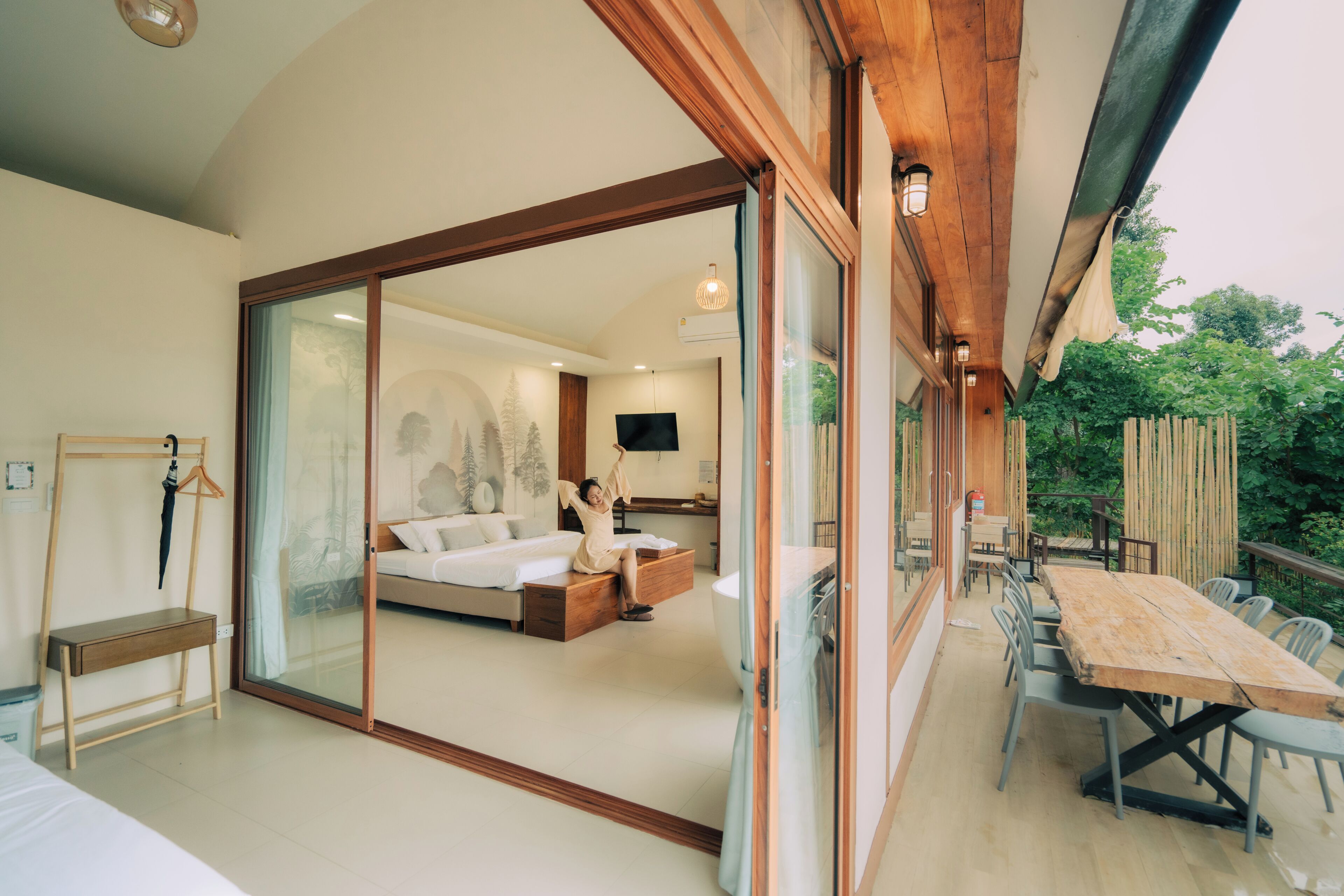 Superior Quadruple Room, Balcony, Mountain View | Desk, laptop workspace, free WiFi, bed sheets