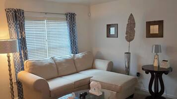 Smart TV, fireplace, computer monitors, printers