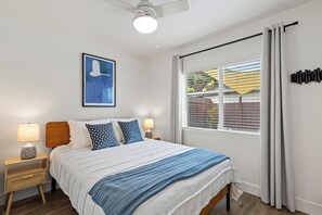 2 makuuhuonetta, silitysrauta/-lauta, vauvan matkasänky, Wi-Fi