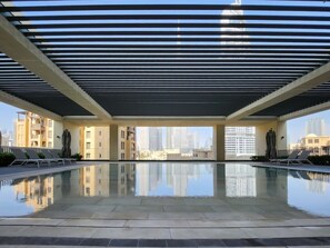 Pool - Luxury 2BR with Burj Khalifa & Fountain Views | VR, PS5, Pool, Gym,Free Parking (Downtown Dubai)