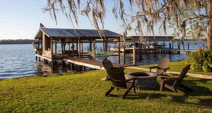 Riverfront Retreat w/ Dock, Lifts & Sunset Views