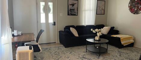 Smart-tv och eldstad