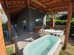 Casa clásica, lanai, vista al lago | Terraza o patio