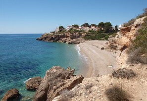 Vlak bij het strand