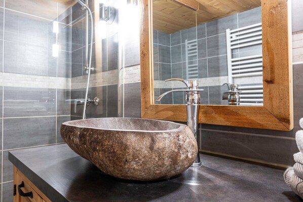 Shower, hair dryer