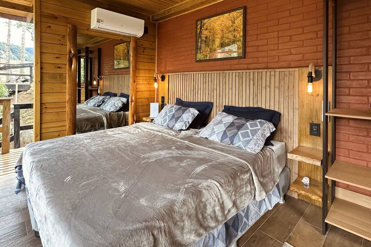 Panorama huisje, uitzicht op bergen | 1 slaapkamer, gratis wifi