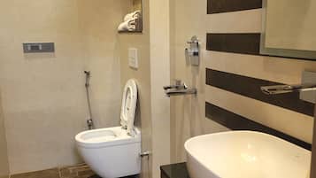 Towels, soap, toilet paper