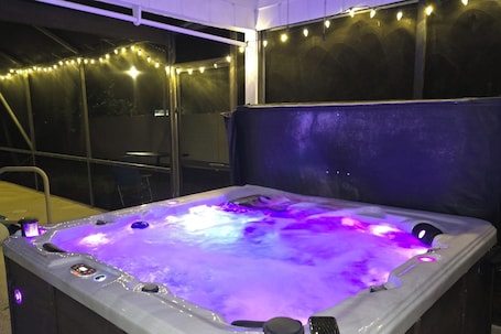 Indoor spa tub. Poolside Private King Room PSL Shared Home w Hot Tub, read entire description!