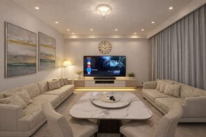 Villa, byutsikt | Oppholdsområde