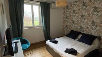 2 chambres, fer et planche Ă repasser, lit parapluie, Wi-Fi gratuit