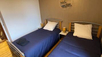 2 bedrooms, iron/ironing board, travel crib, free WiFi